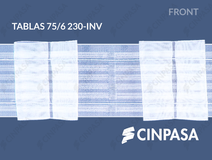  Transparent box pleat tape 